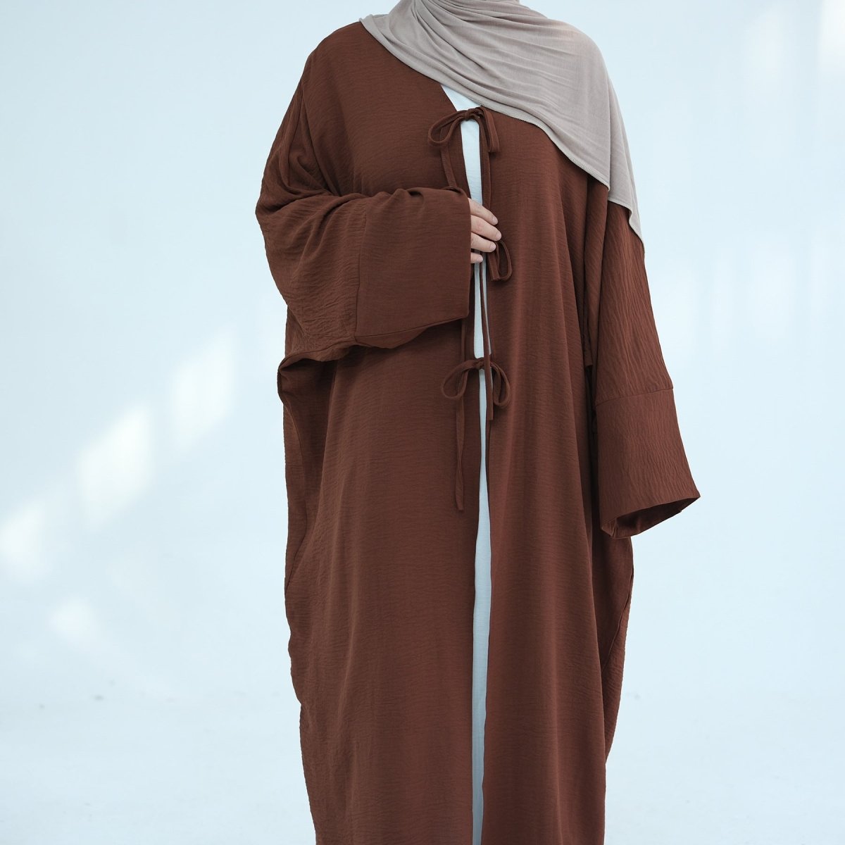 Kimono Abaya Ouvert Ample à Lacets (MOA107)