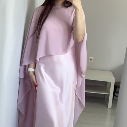 Robe Abaya avec Cape (MS320)
