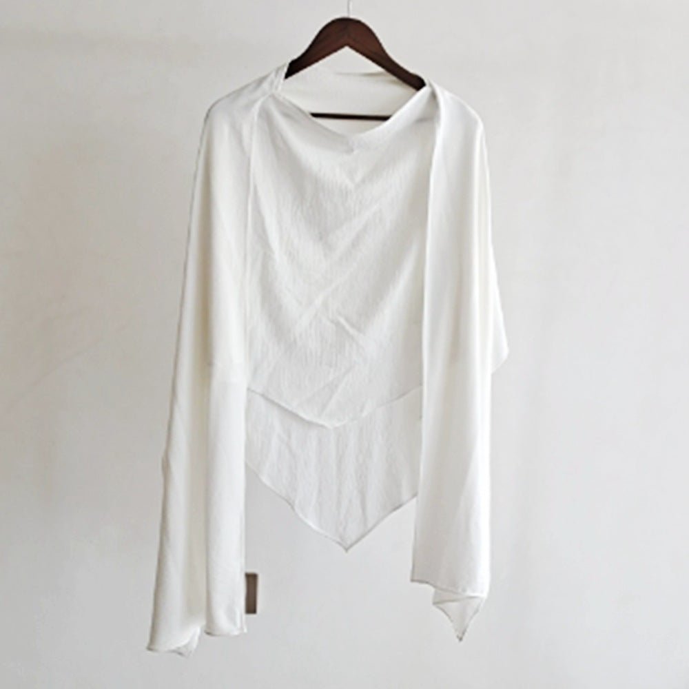 Hijab Châle Fashion à Simple Épaisseur avec Écharpe (MH082)