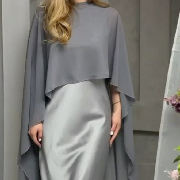 Robe Abaya avec Cape (MS320)