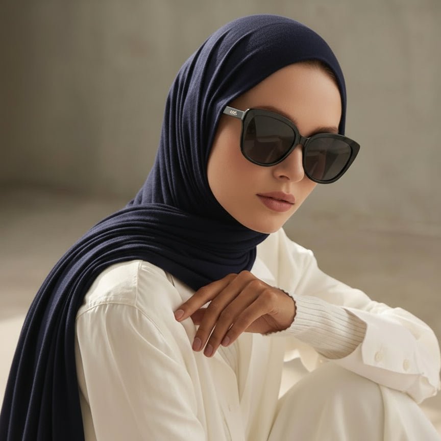 Hijab en Jersey de Bambou Premium | Hijab en Bambou Naturel (MH195)