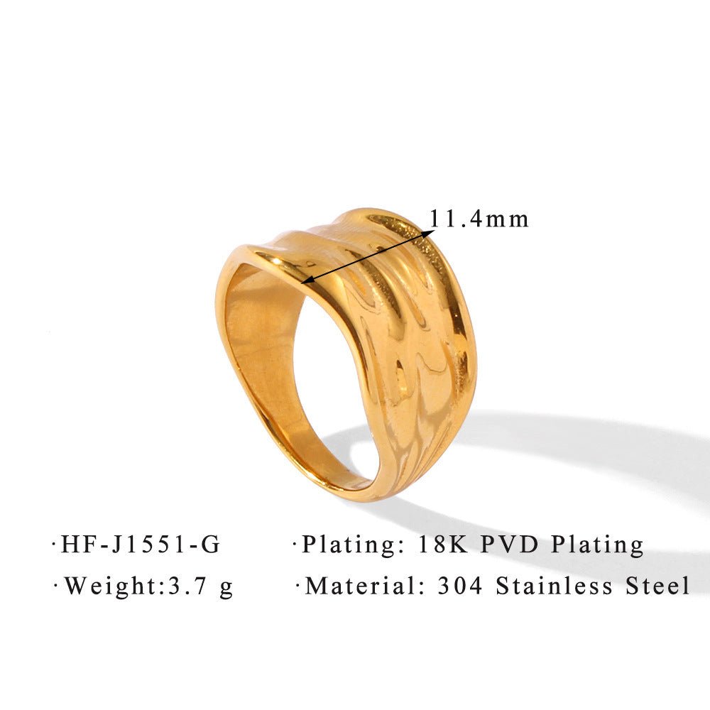 Bague Geometric Brilliance Anneaux minimalistes ultra-brillants pour superposition et style (MAC272)
