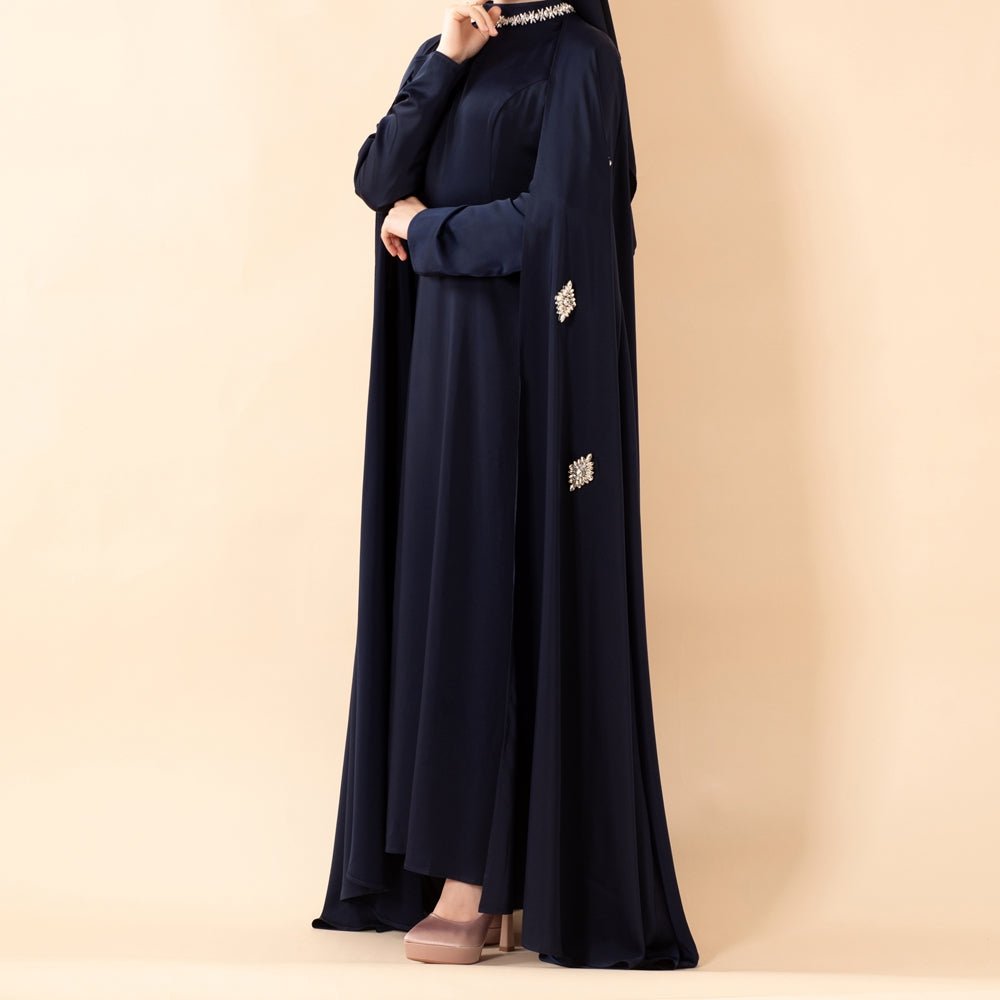 Cape Abaya Royal en Satin de Luxe (MA326)