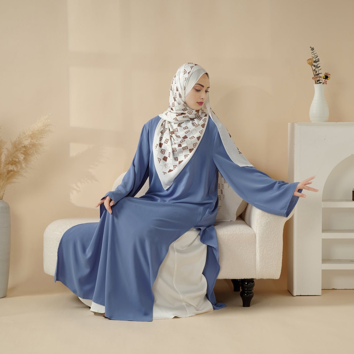 Abaya Fendue Fashion Décontractée (UKMA063)