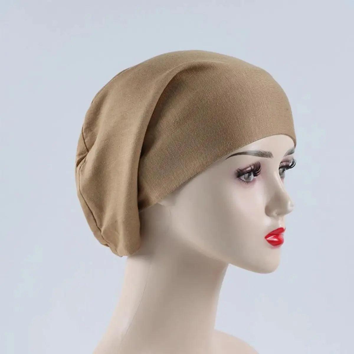 Sous-bonnet doublé en satin double couche (MH010)