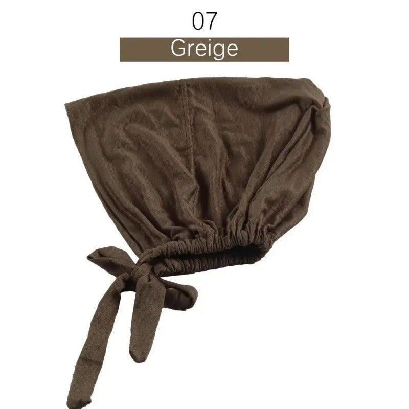 Sous-bonnet ajustable en coton stretch à nouer | Bonnet hijab (MH200)