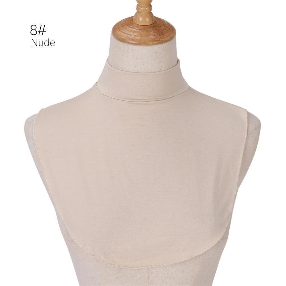 Faux col en coton uni pour rehausser une tenue (MAC144)