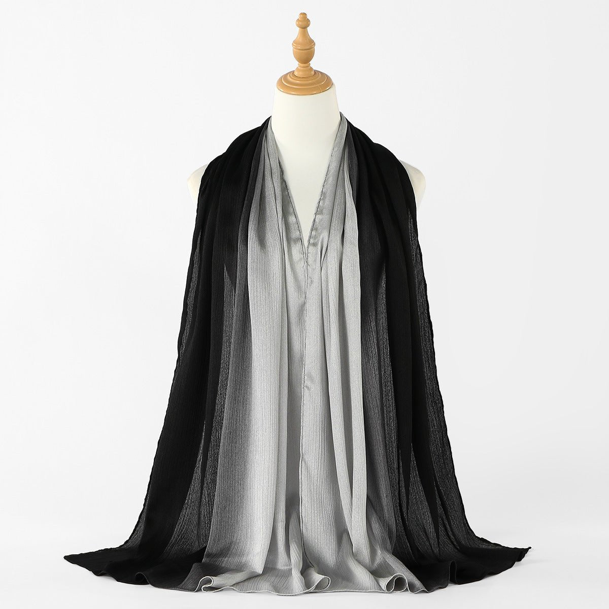 Foulard Hijab Texture Froissée Dégradé (MH253)