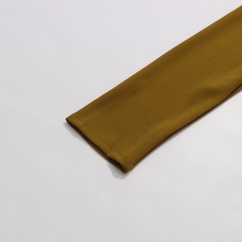 Robe Cape Asymétrique avec Fente Dos (MS216)