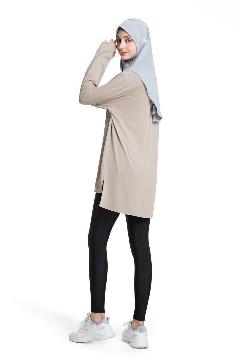 Haut de Sport à Séchage Rapide avec Trous pour Pouces Activewear (MS289)