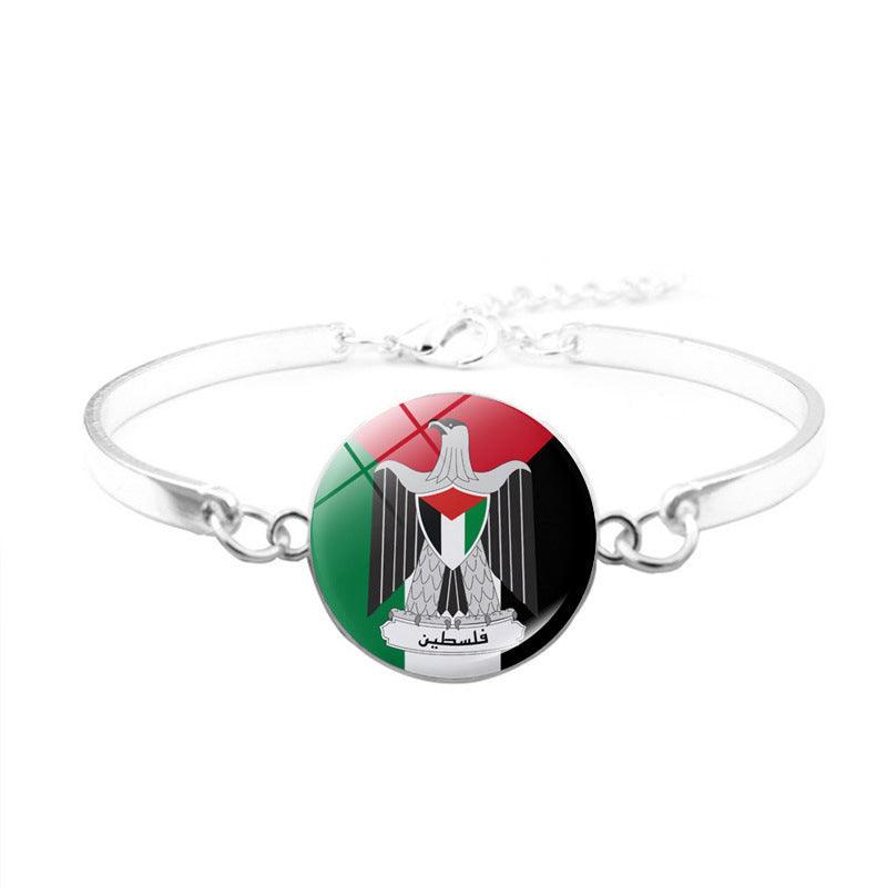 Bracelet Free Palestine | Bracelet Keffieh Drapeau Palestinien (MAC081)