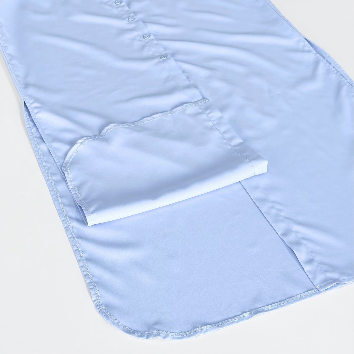 Robe-chemise oversize avec fentes latérales (MS332)