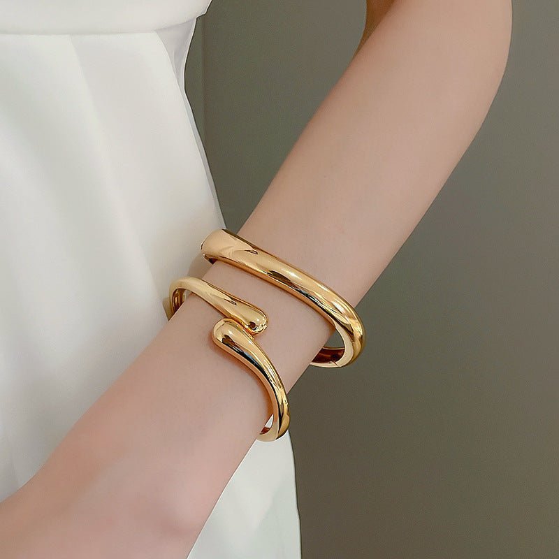 Bracelets Brillants Luxueux et Minimalistes de Haute Qualité - Bracelets Simples au Ton Froid et à l'Allure Sophistiquée (MAC242)