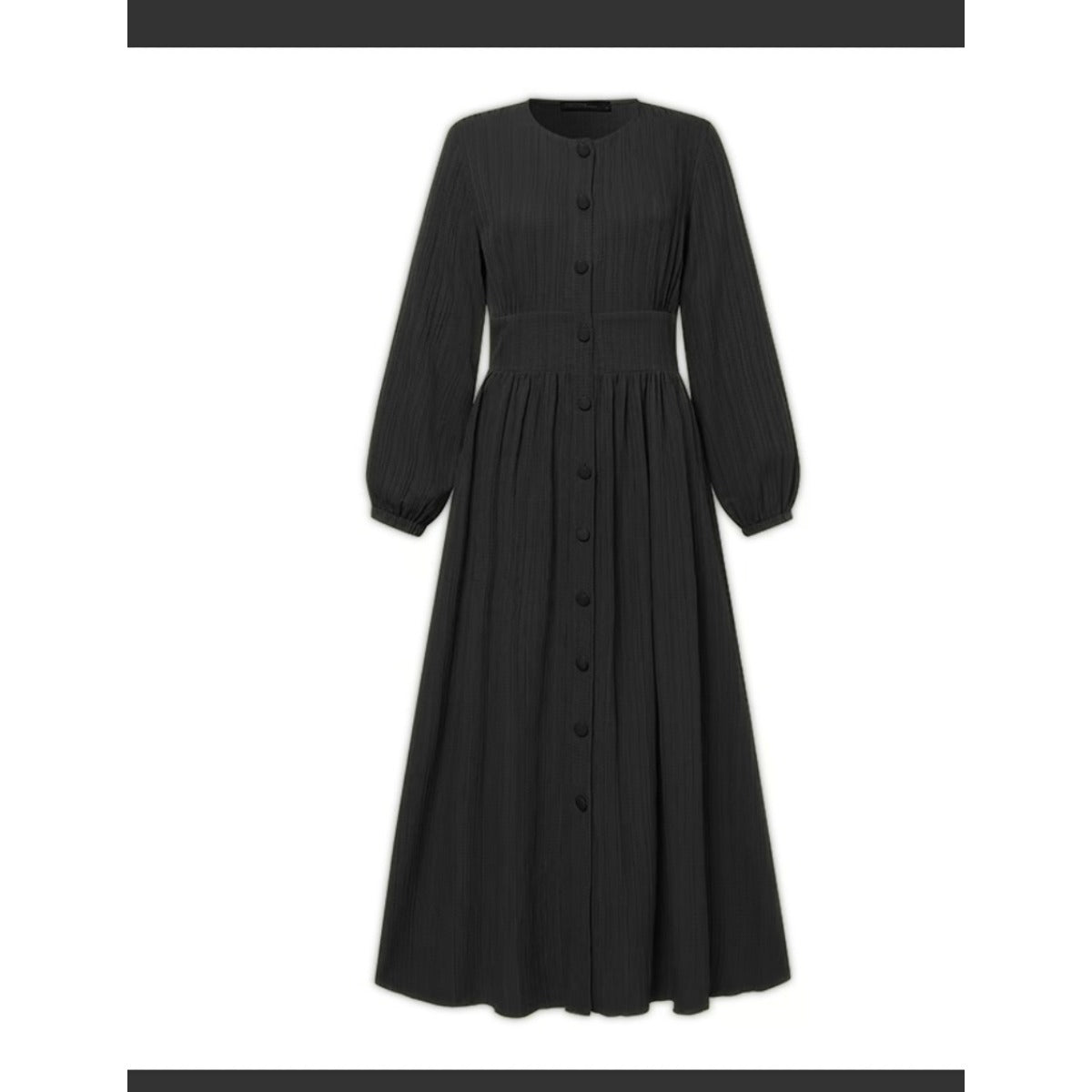 Robe Abaya Vintage à Boutons | Robe Modeste à Manches Longues (MA256)