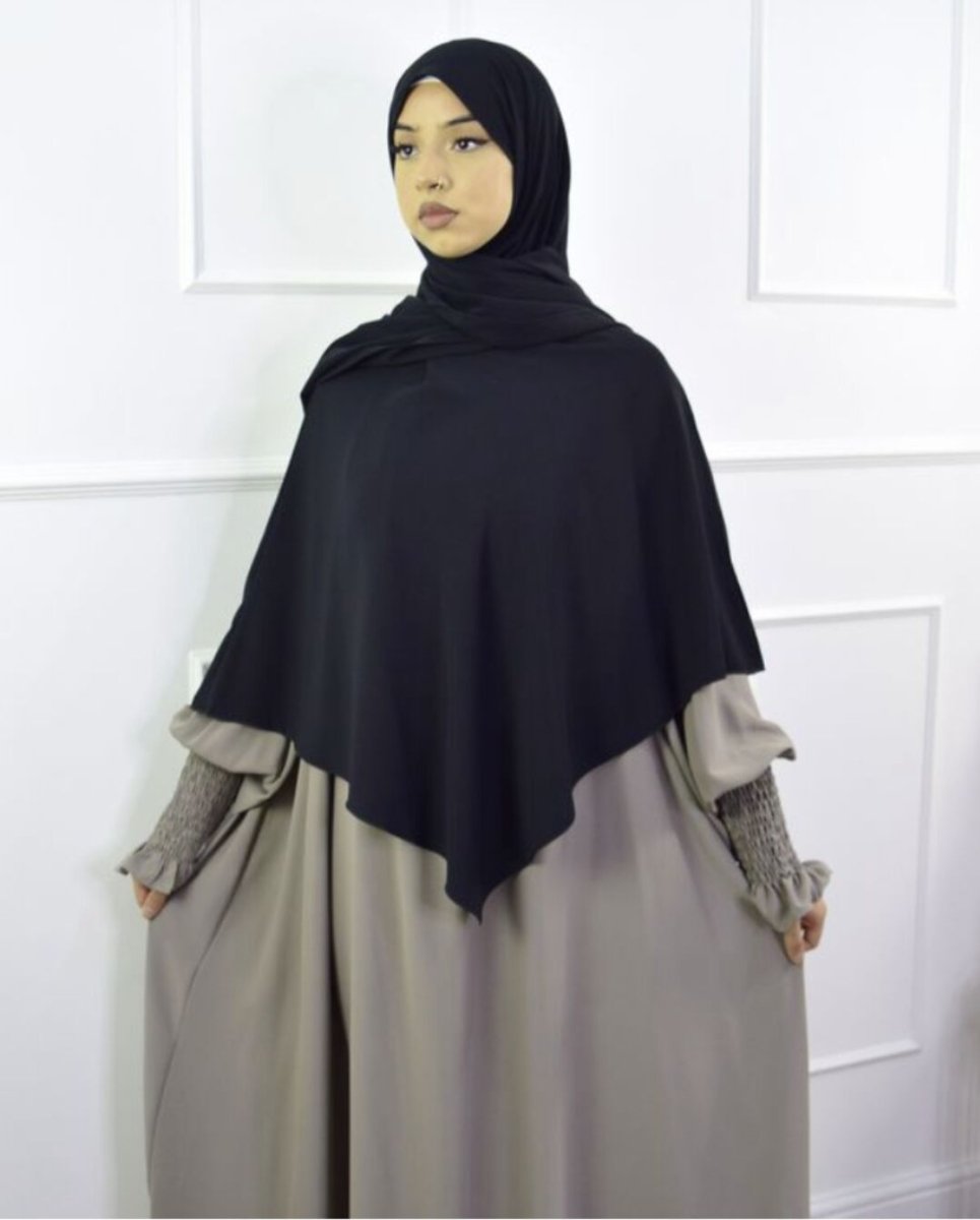 Hijab Châle Fashion à Simple Épaisseur avec Écharpe (MH082)