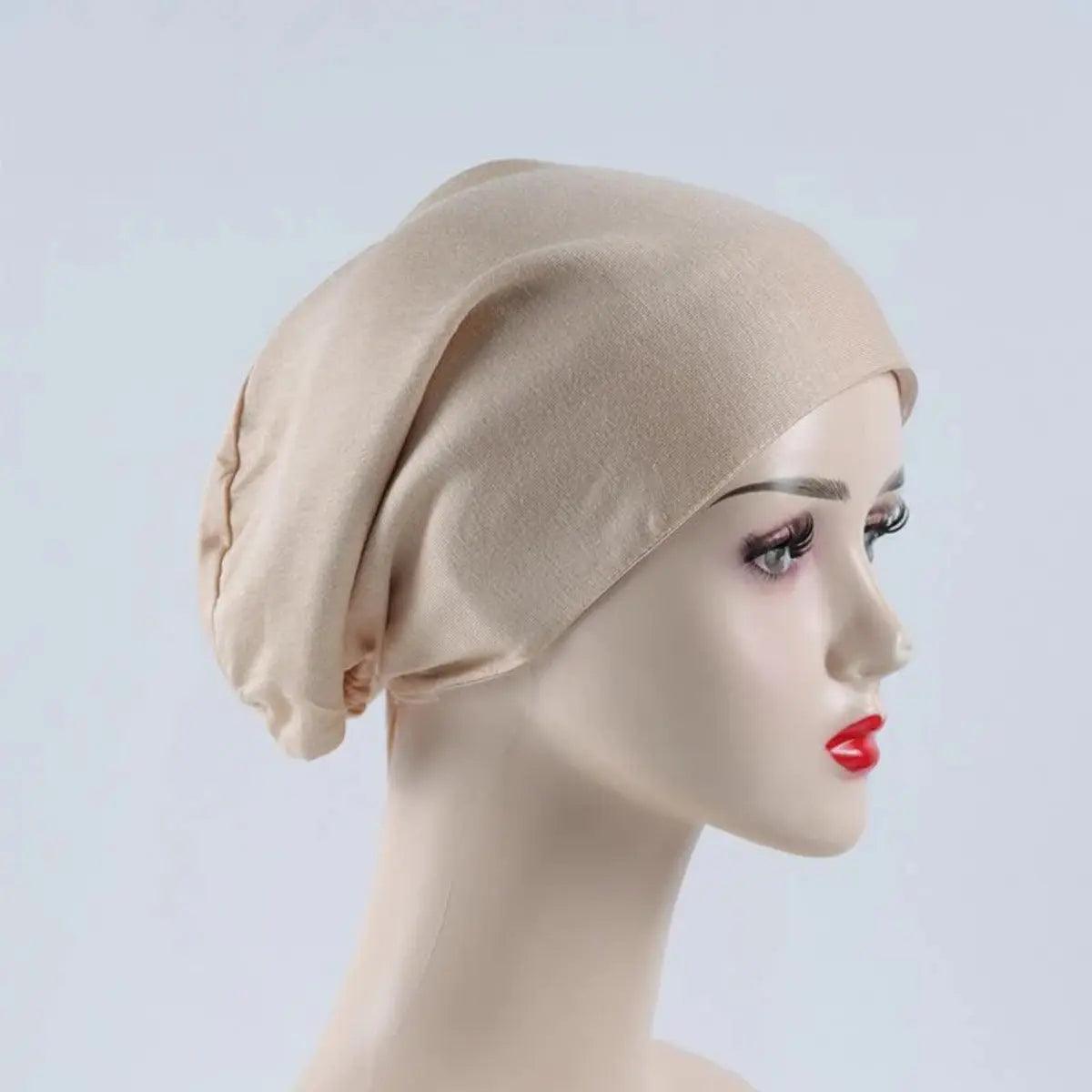 Sous-bonnet doublé en satin double couche (MH010)