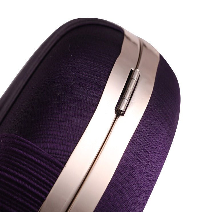 Sac à main pochette de soirée ronde avec détail tressé (MAC287)
