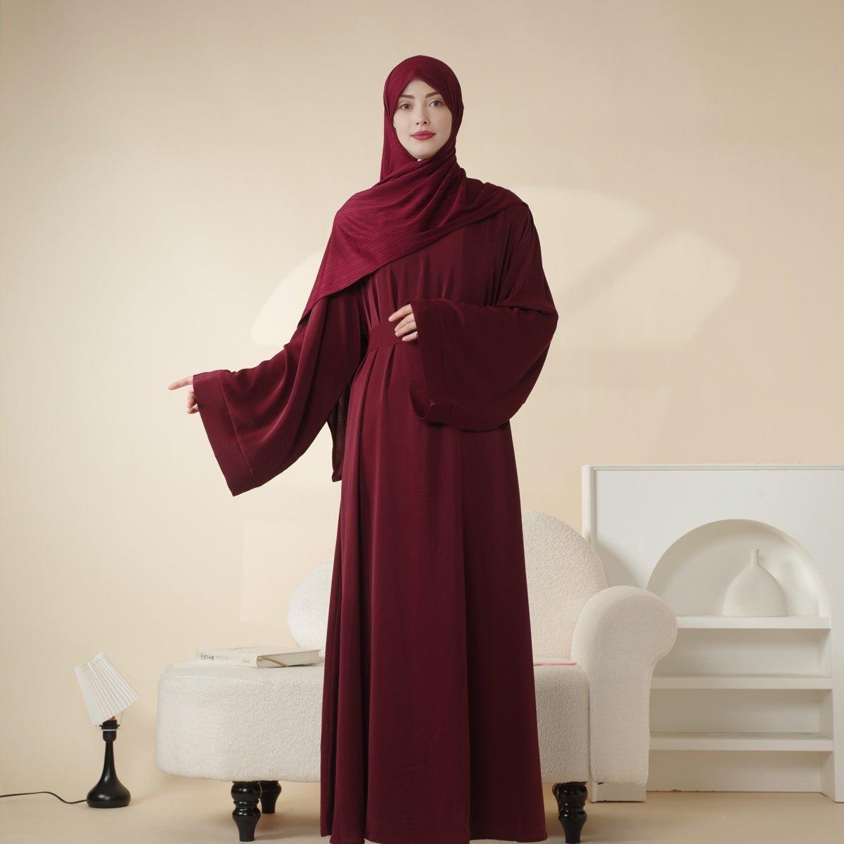 Abaya unie douce en Nidha (MA005)