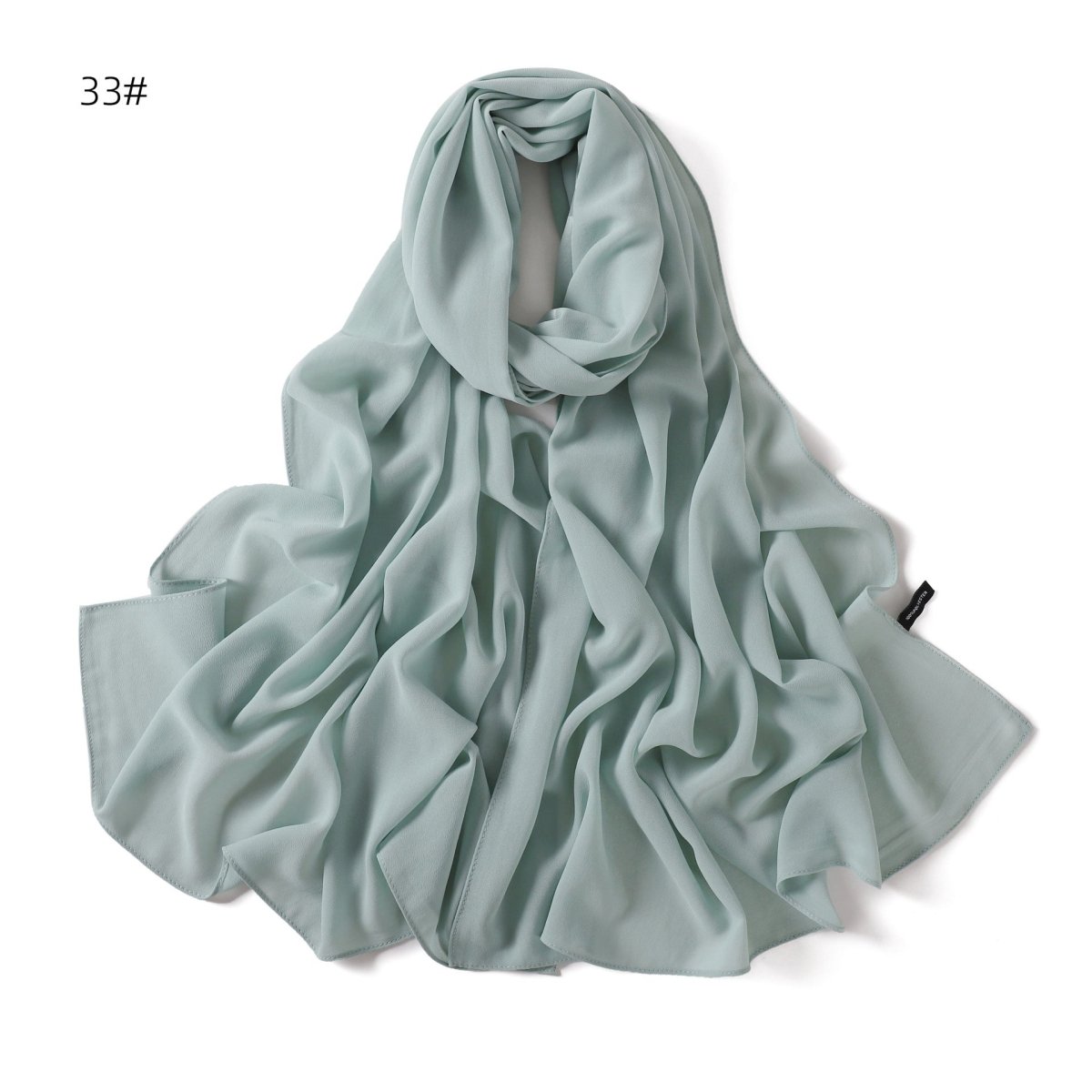 Écharpe Hijab en Chiffon Élégante - Structure Raffinée pour Tenue Modeste (MH127)