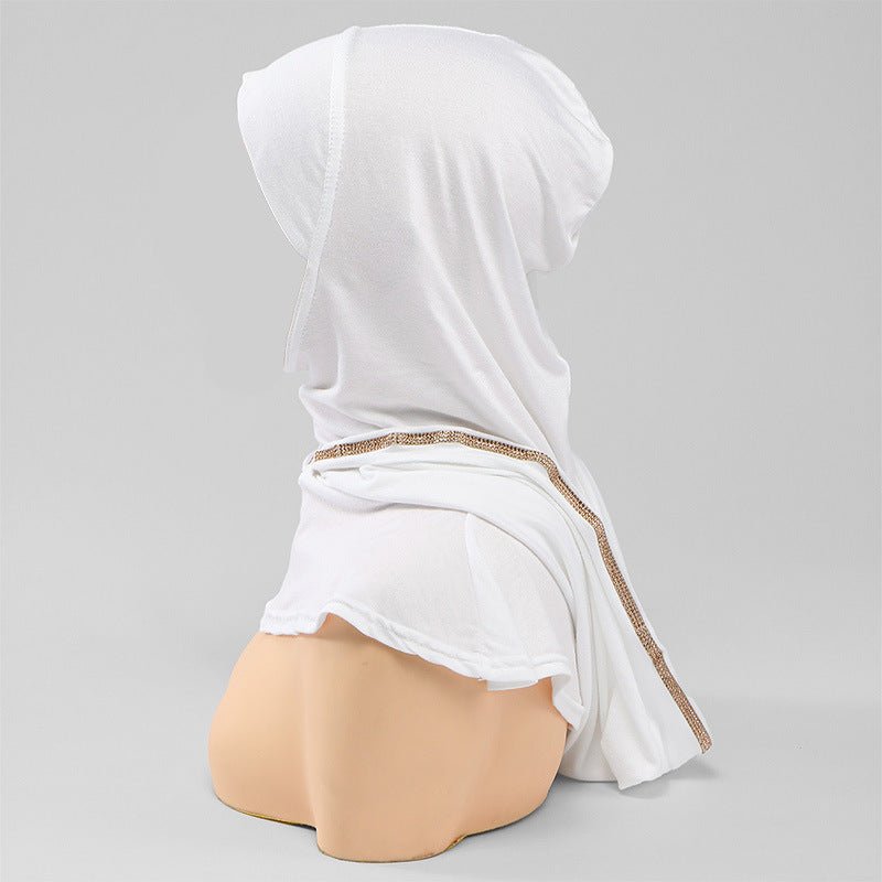 Crystal Trim Instant Hijab Cap(MH256)