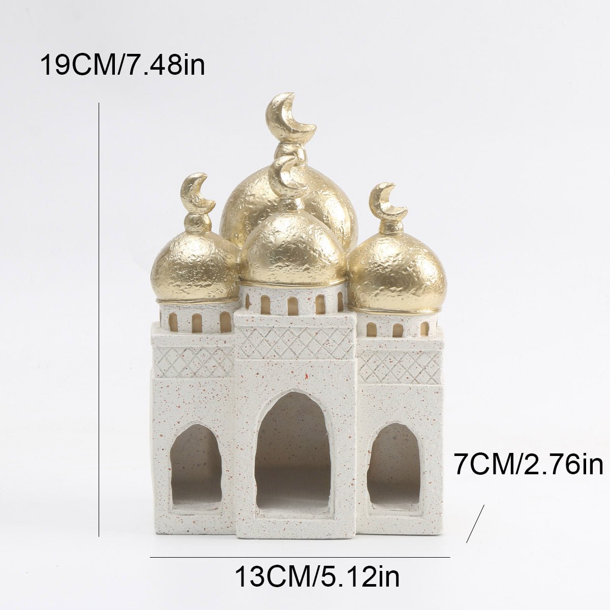 Ornement décoratif en résine Mosquée islamique (MAC396)