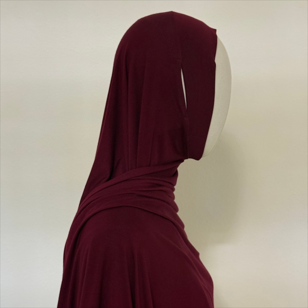 Hijab Long Tail Coton Modal – Hijab Instantané Anti-Glisse, Respirant (MH226)
