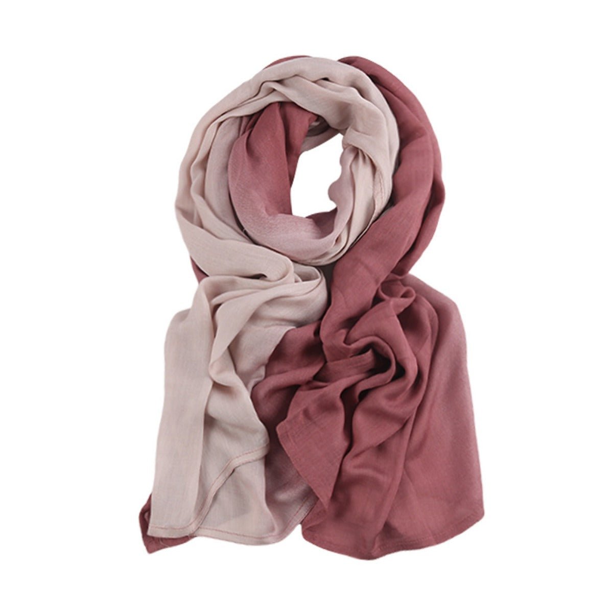 Collection de foulards en coton premium Hijab dégradé (MH123)