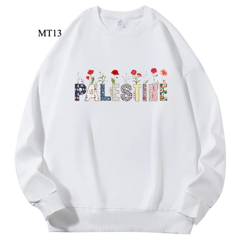 Sweatshirt Keffiyeh Ramadan Personnalisable pour Adultes – Design Sans Capuche, Haute Qualité (MTC003)
