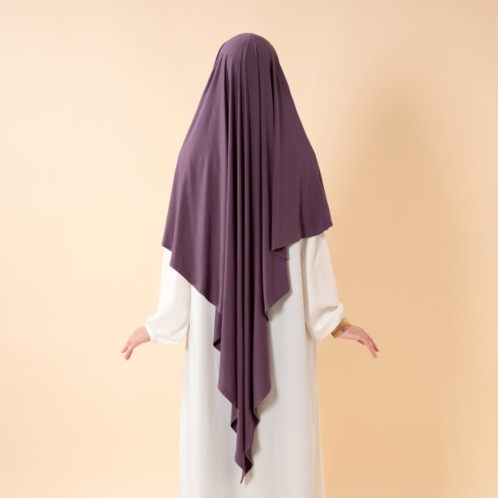 Khimar Premium en Lenzing™ Modal avec voile facial intégré (MK029)