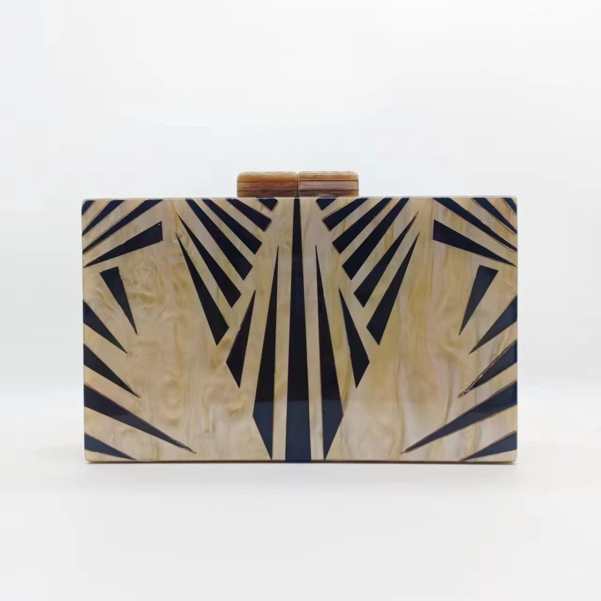 Sac de soirée Etro à motif zèbre — Pochette en acrylique avec chaîne d'épaule pour femme (MAC255)