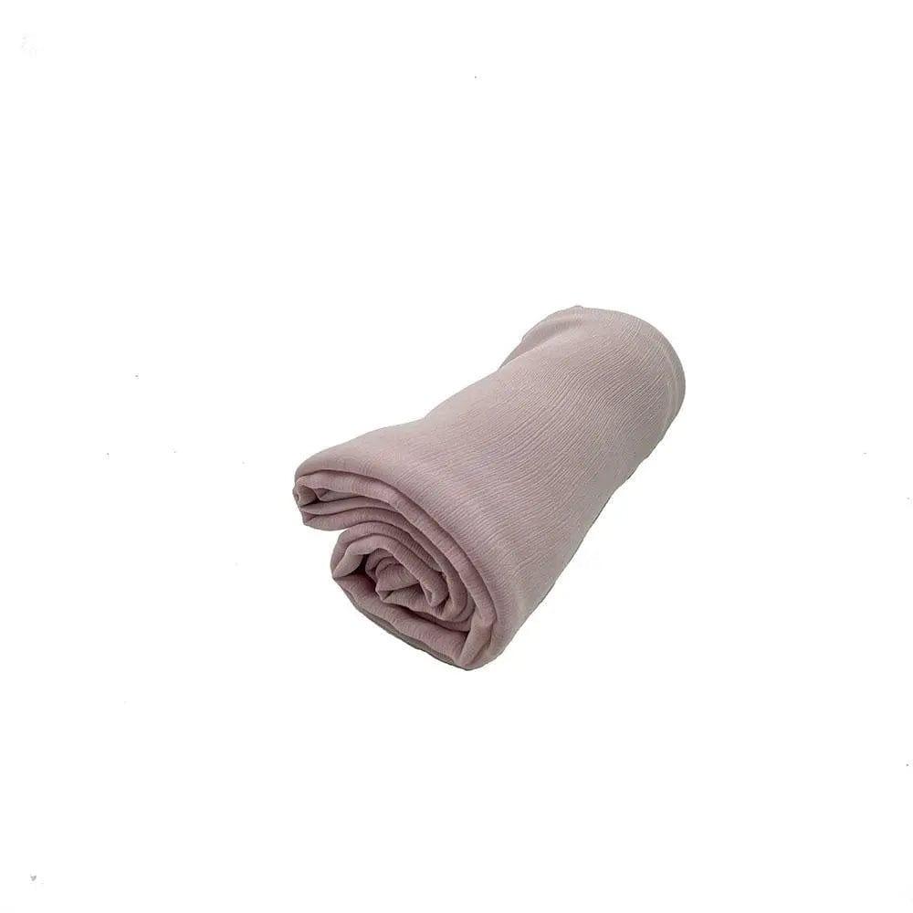 Écharpe Crêpe Hijab Chiffon Froissé pour Femme, Châle à Plis Ondulés (MH003)