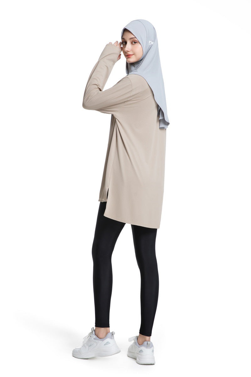 Haut de Sport à Séchage Rapide avec Trous pour Pouces Activewear (MS289)