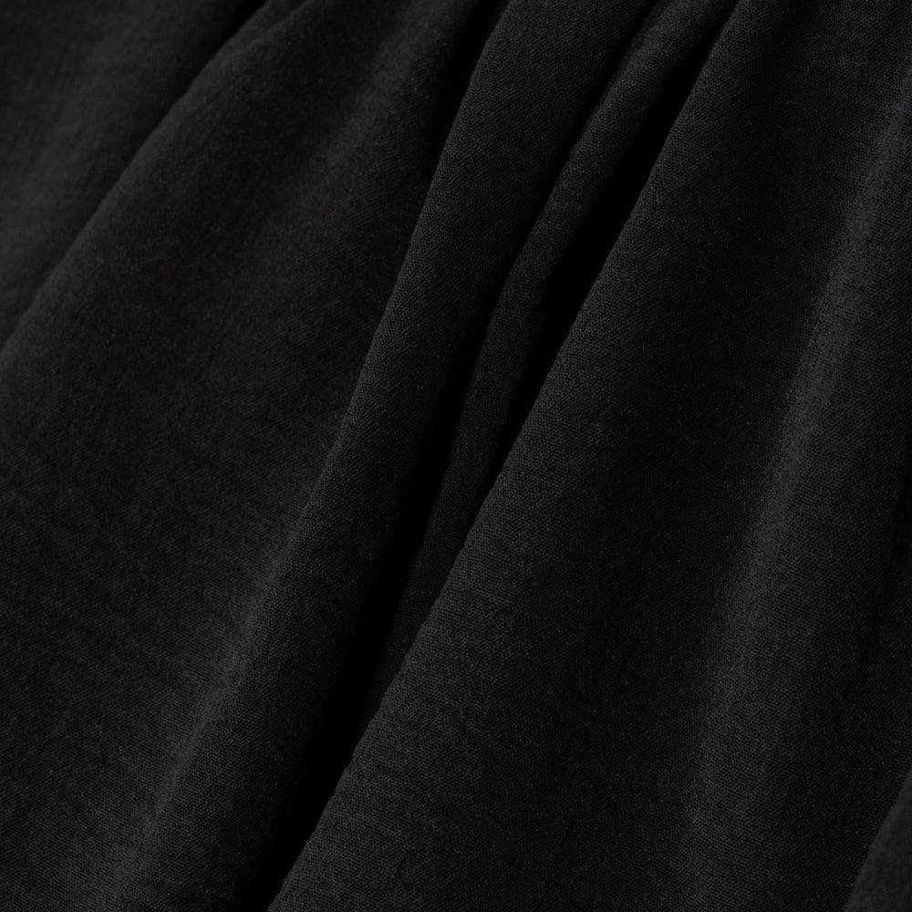Robe Maxi sans Manches en Crêpe avec Plis à la Taille et Fermeture Éclair au Dos (MS436)