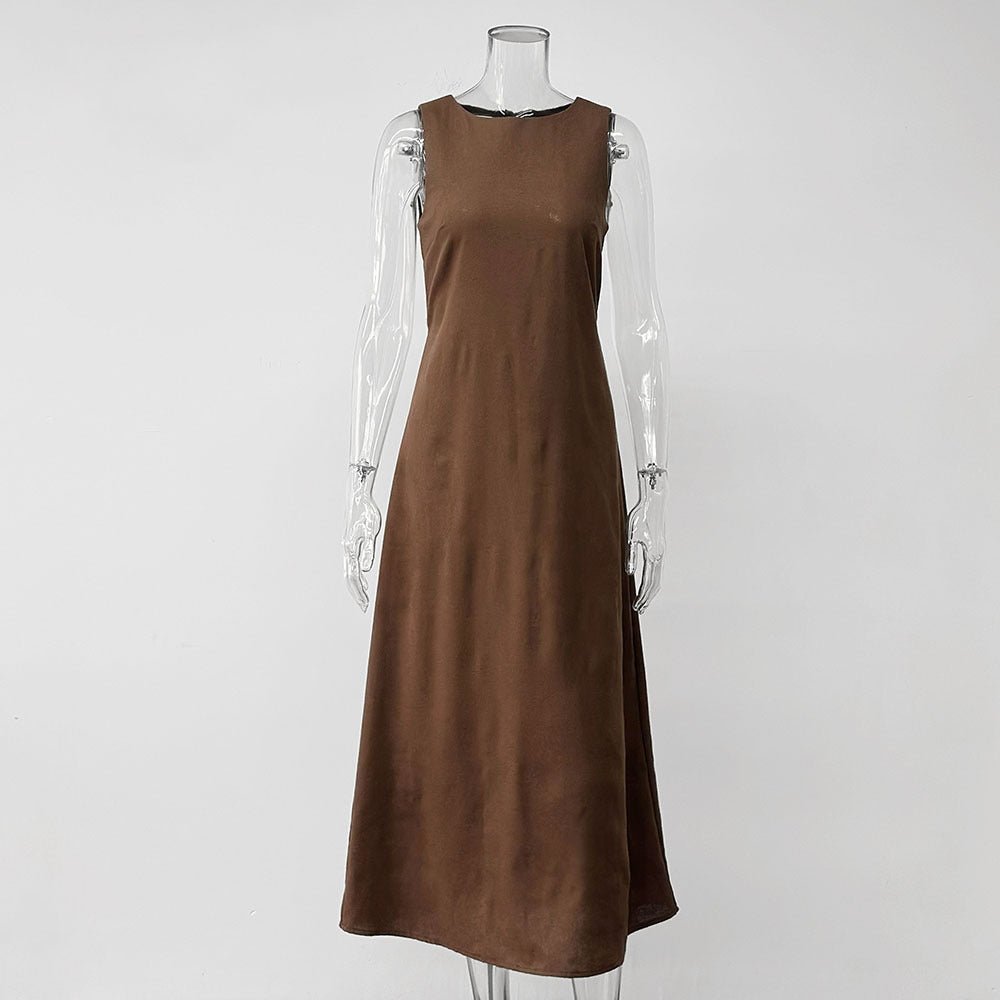 Robe Midi Sans Manches en Coton (MS500)