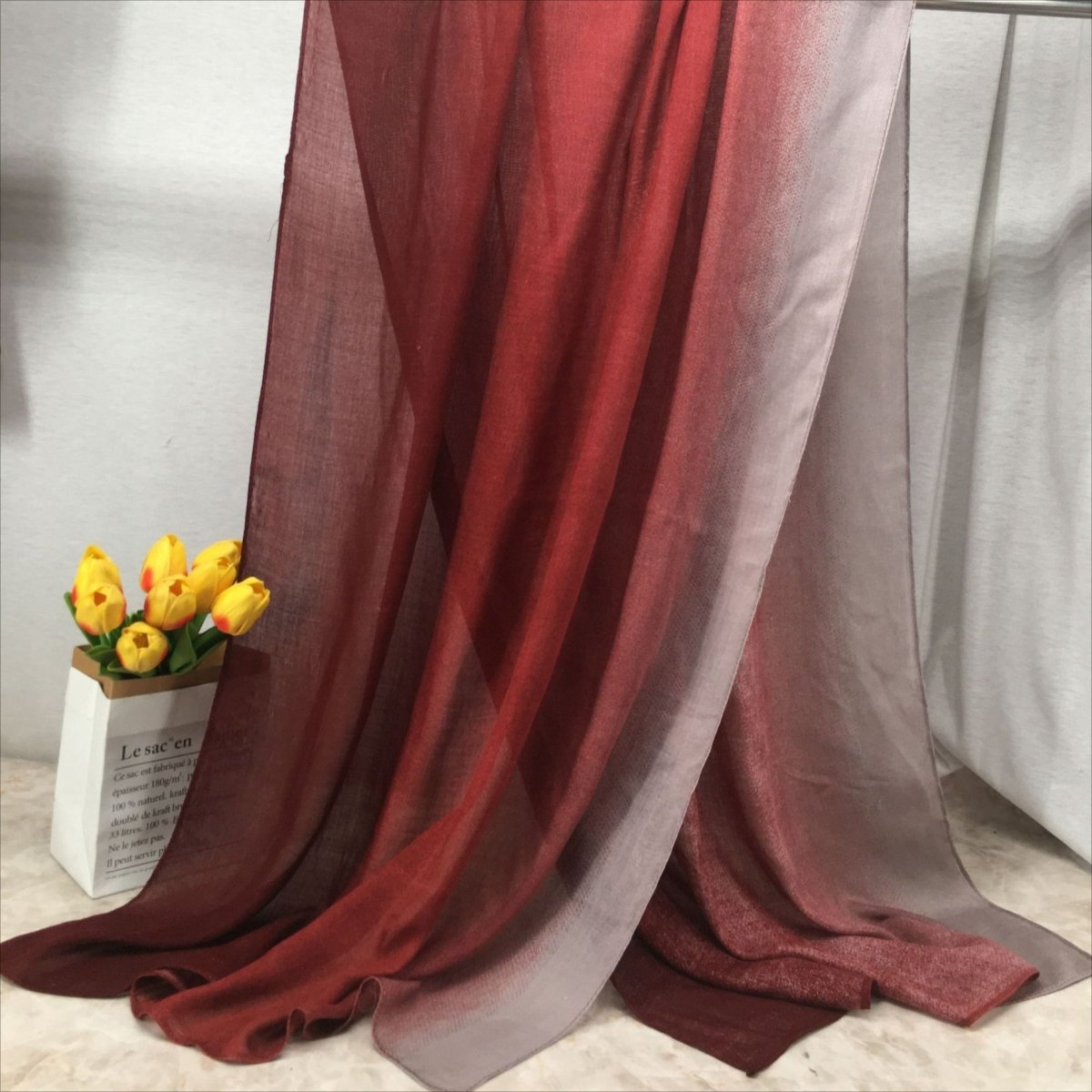 Foulard Hijab Léger et Respirant à Effet Dégradé (MH194)