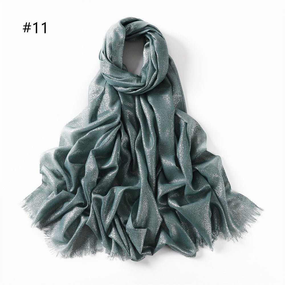 Hijab en Soie Artificielle Brillante Shining (MH100)