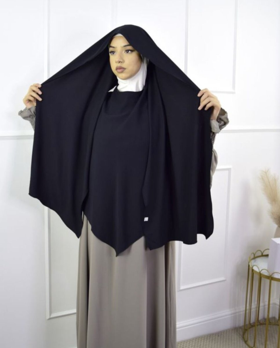 Hijab Châle Fashion à Simple Épaisseur avec Écharpe (MH082)