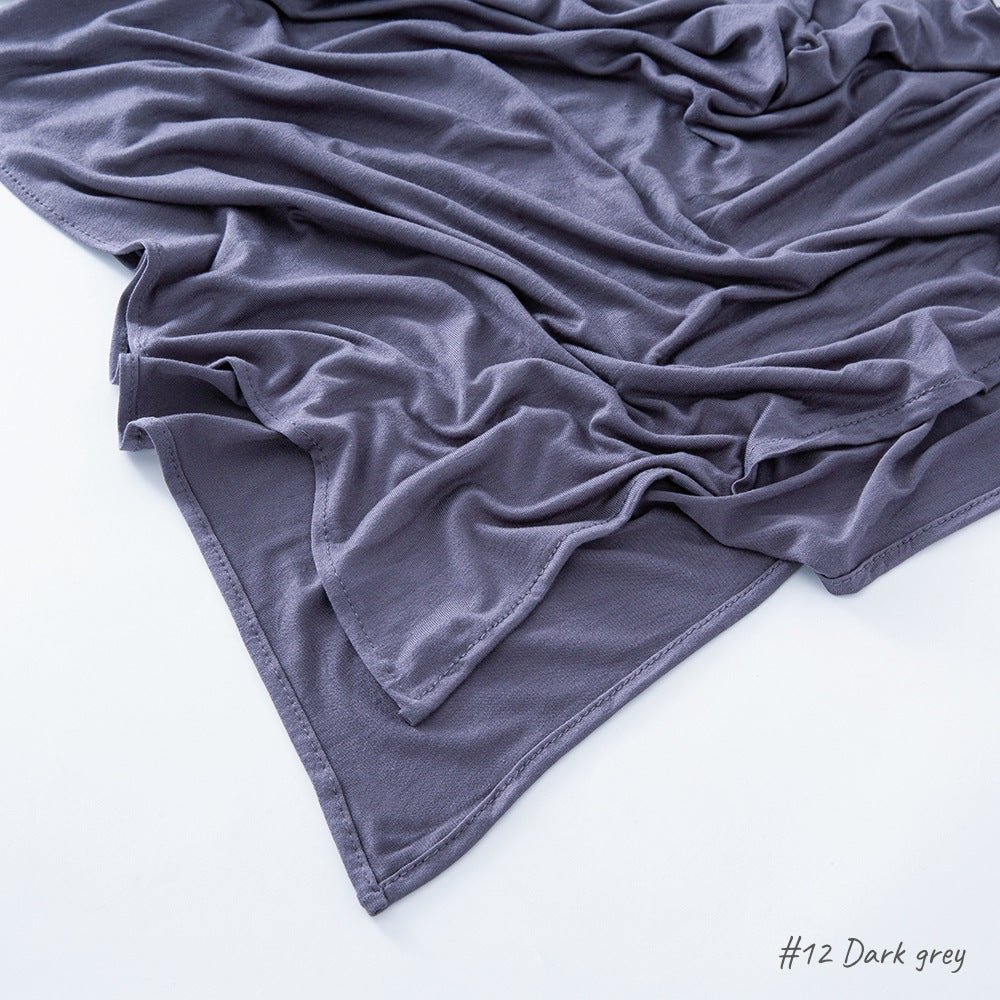 Hijab en Coton Mercerisé Jersey Bouclé Angle Droit, Haute Qualité, Respirant (MH068)