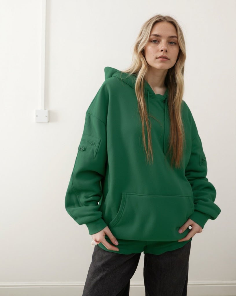 Sweat à capuche Travel Mode avec masque de sommeil intégré | Pull oversize avec masque de sommeil intégré (MS209)