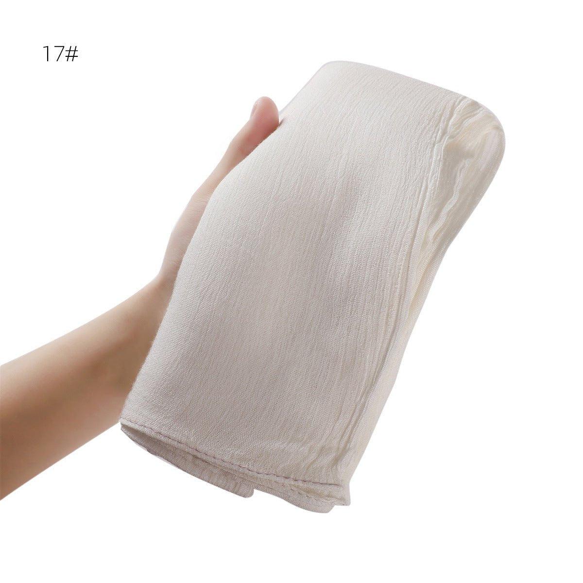 MH056 Hijab en rayonne plissé simple