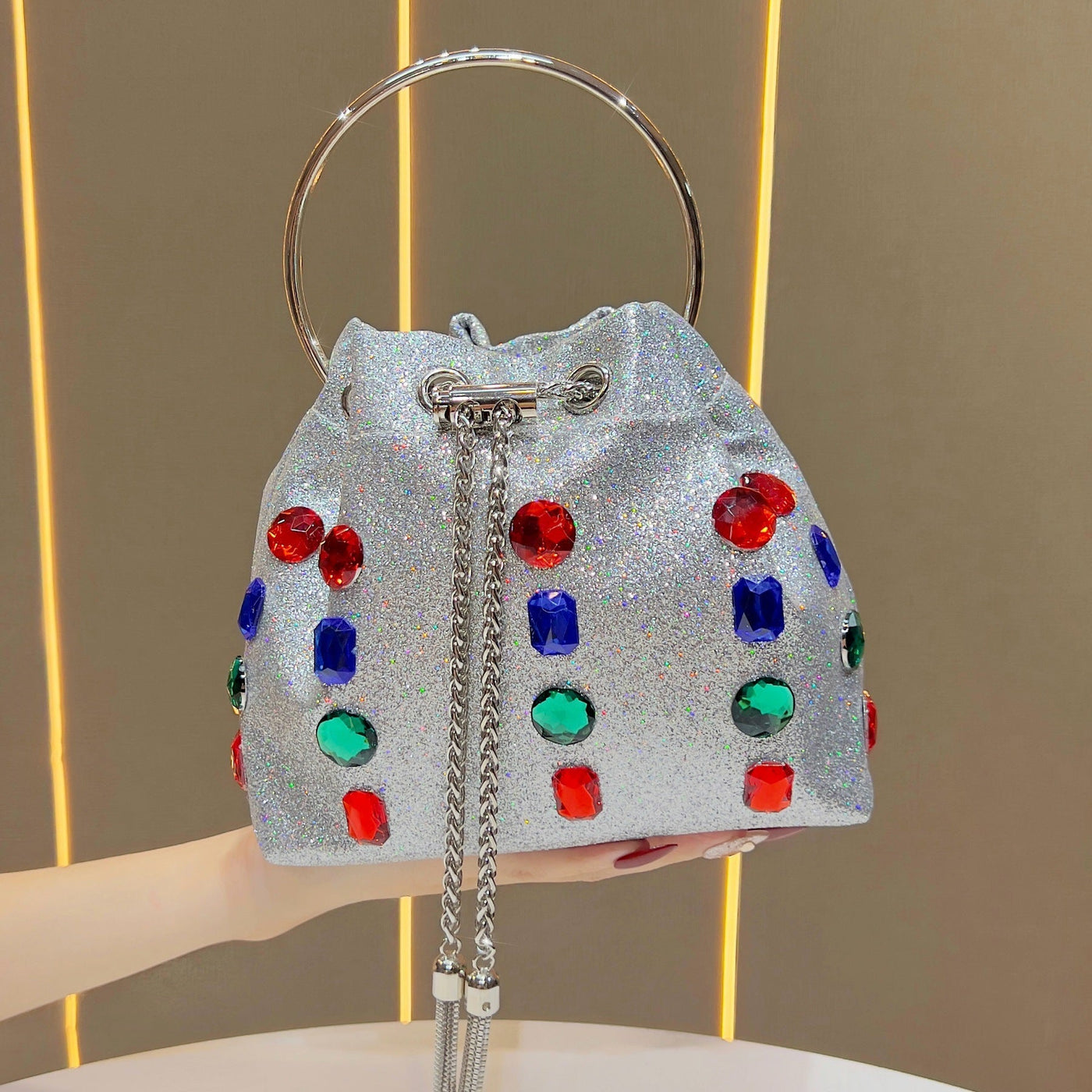 Sac seau & Sac à chaîne pour soirée pour femme（MAC437）
