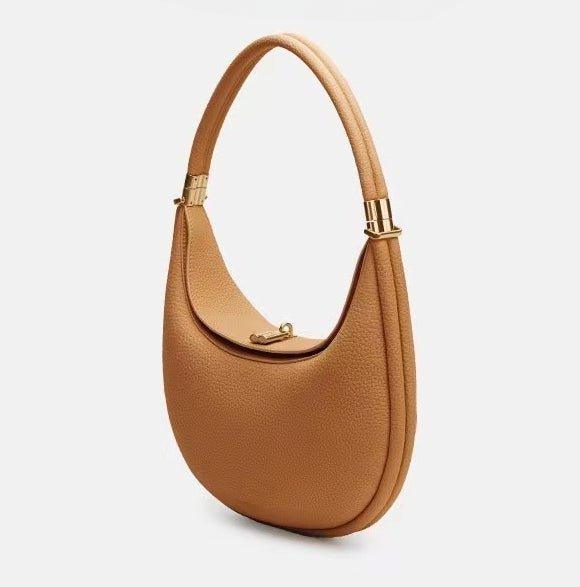 Sac Lune en cuir véritable, tendance et polyvalent (MAC069)