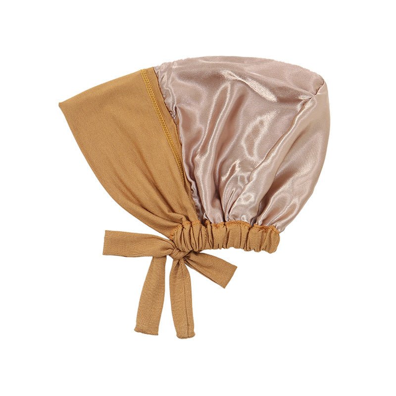 Sous-bonnet léger double épaisseur doublé satin pour hijab - Confortable et respirant (MH023)