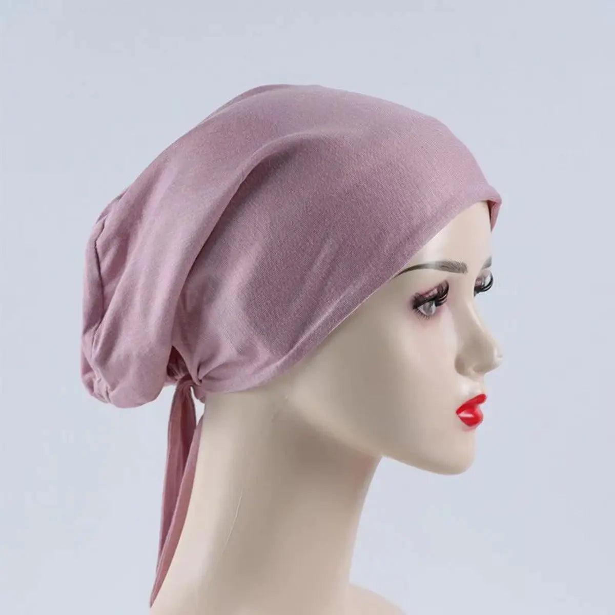 Sous-bonnet doublé en satin double couche (MH010)