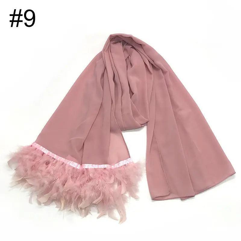Foulards en Mousseline Foulard Plume Hijab (MH039)