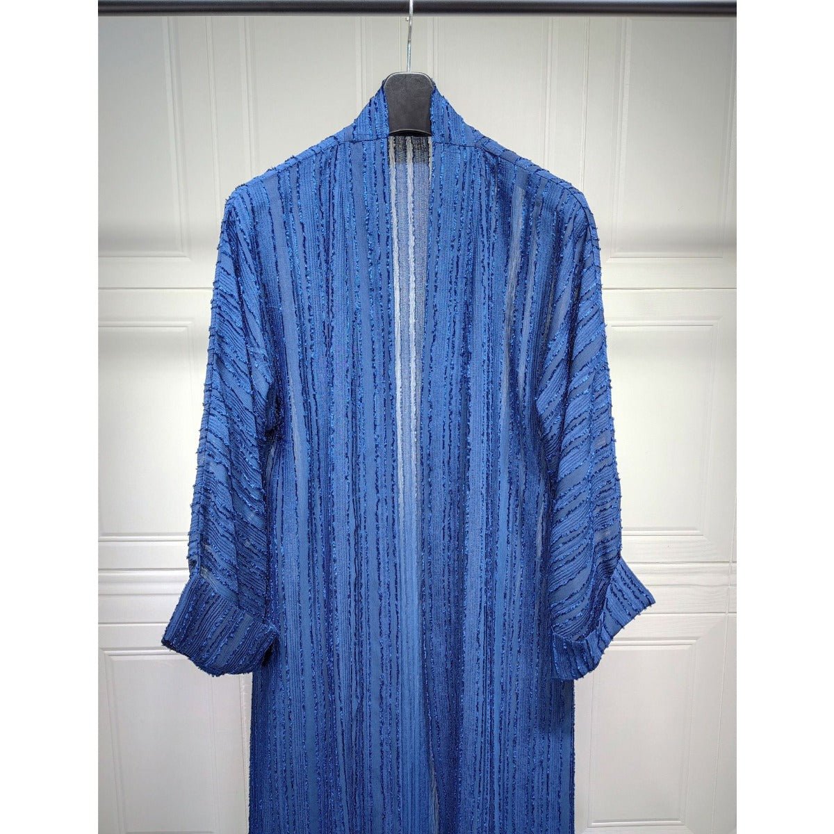 Cardigan Abaya Tricoté Vintage | Veste Longue Ouverte Modeste pour Femme (MOA217)