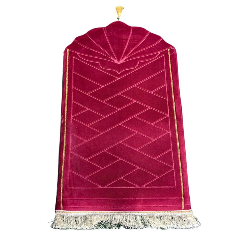 Tapis de prière en flanelle épaissie et gaufrée MR053