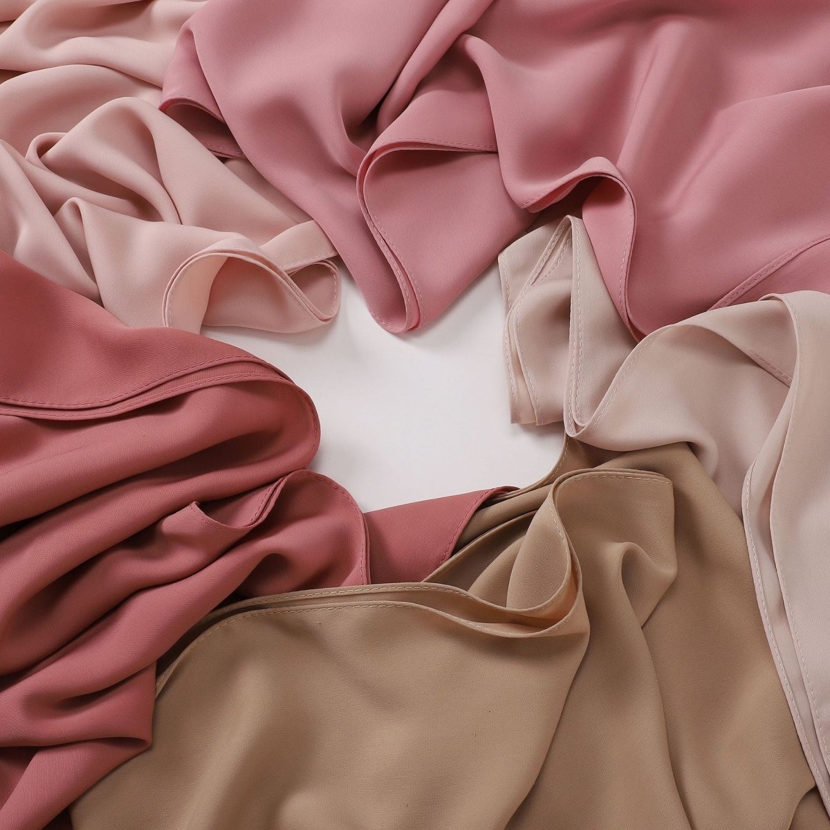 Hijab Long Anti-Froissement Effet Soie (MH154)