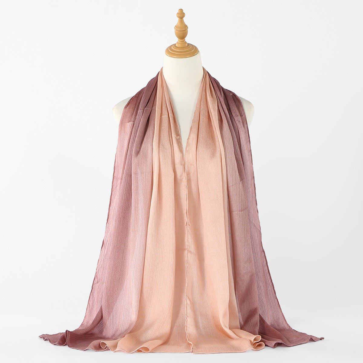 Foulard Hijab Texture Froissée Dégradé (MH253)