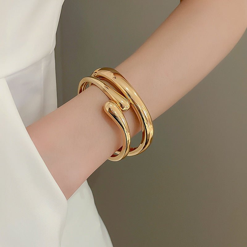 Bracelets Brillants Luxueux et Minimalistes de Haute Qualité - Bracelets Simples au Ton Froid et à l'Allure Sophistiquée (MAC242)